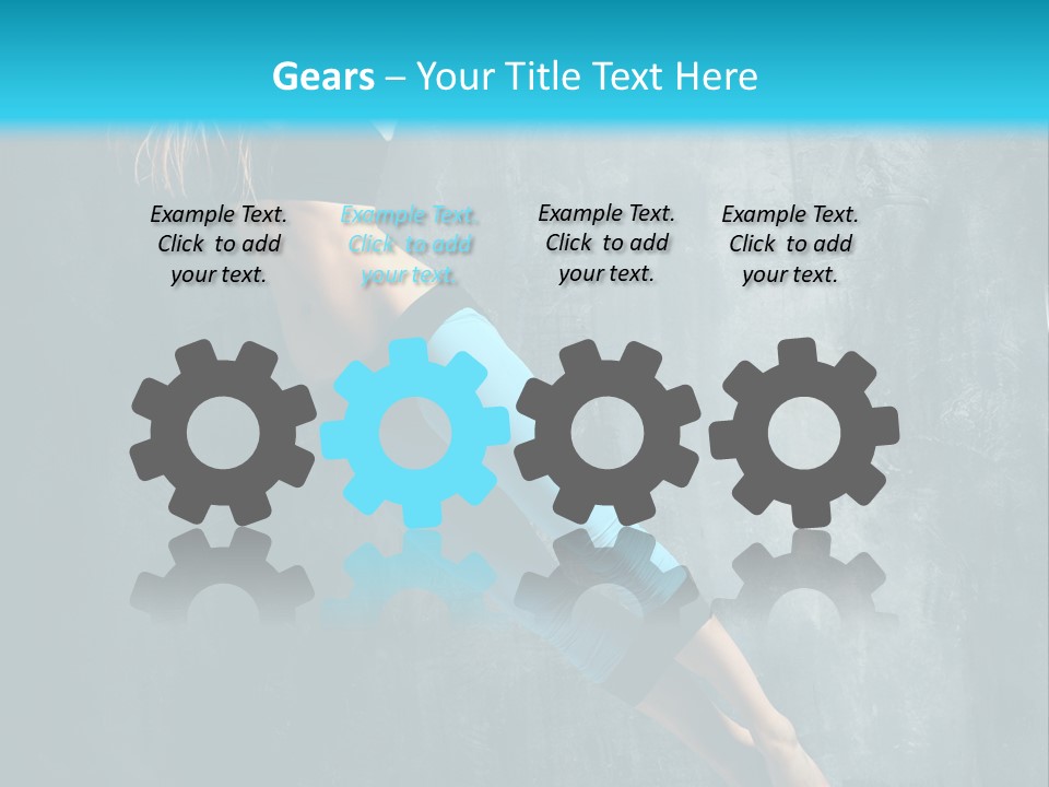 Performer Stunt Stretching PowerPoint Template