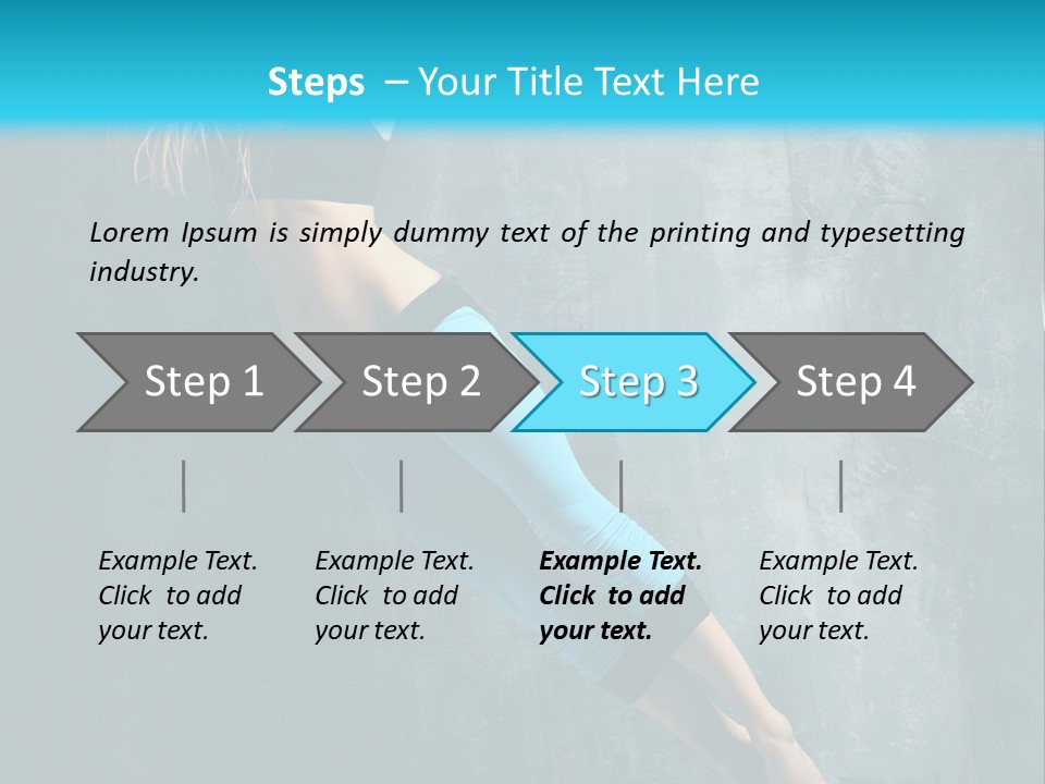 Performer Stunt Stretching PowerPoint Template