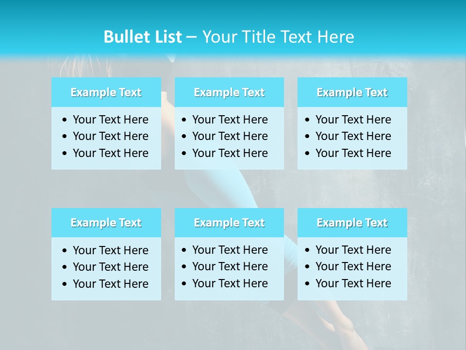 Performer Stunt Stretching PowerPoint Template