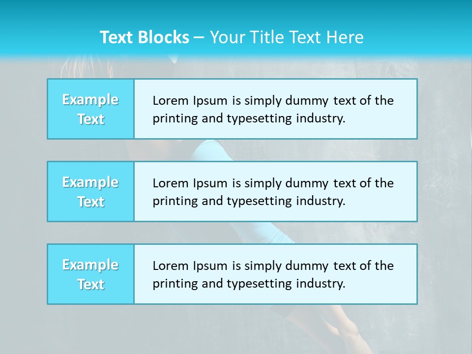 Performer Stunt Stretching PowerPoint Template