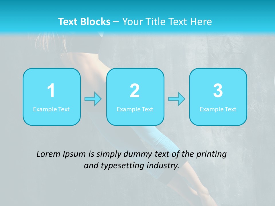 Performer Stunt Stretching PowerPoint Template