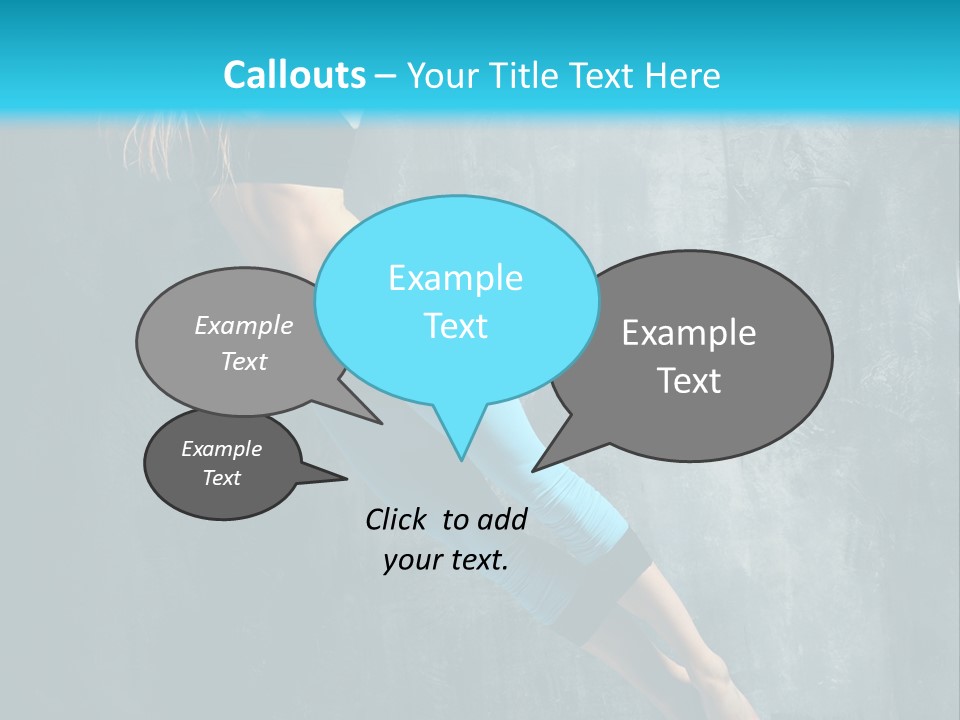 Performer Stunt Stretching PowerPoint Template
