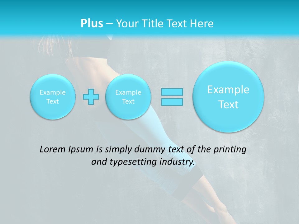 Performer Stunt Stretching PowerPoint Template