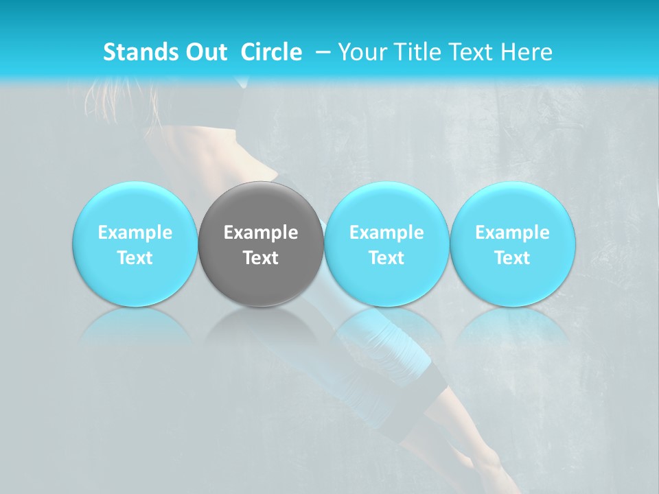 Performer Stunt Stretching PowerPoint Template