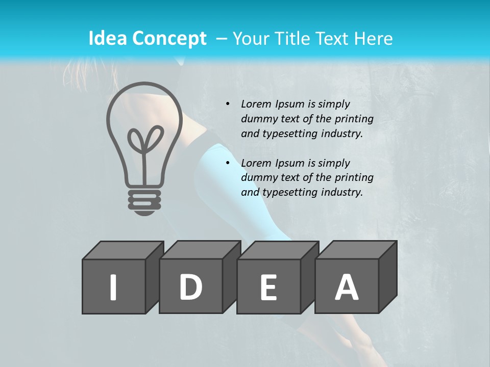 Performer Stunt Stretching PowerPoint Template