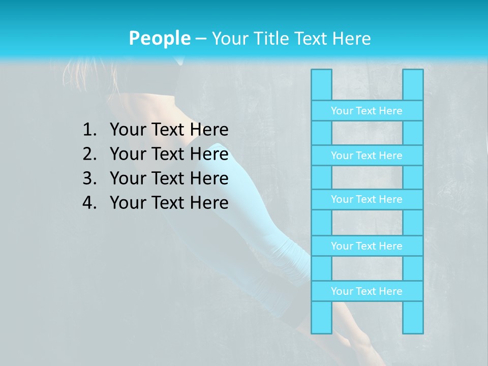 Performer Stunt Stretching PowerPoint Template