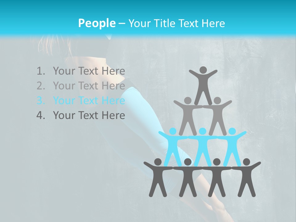 Performer Stunt Stretching PowerPoint Template