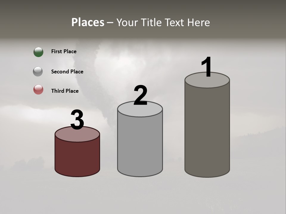 Life Meadow Clouds PowerPoint Template