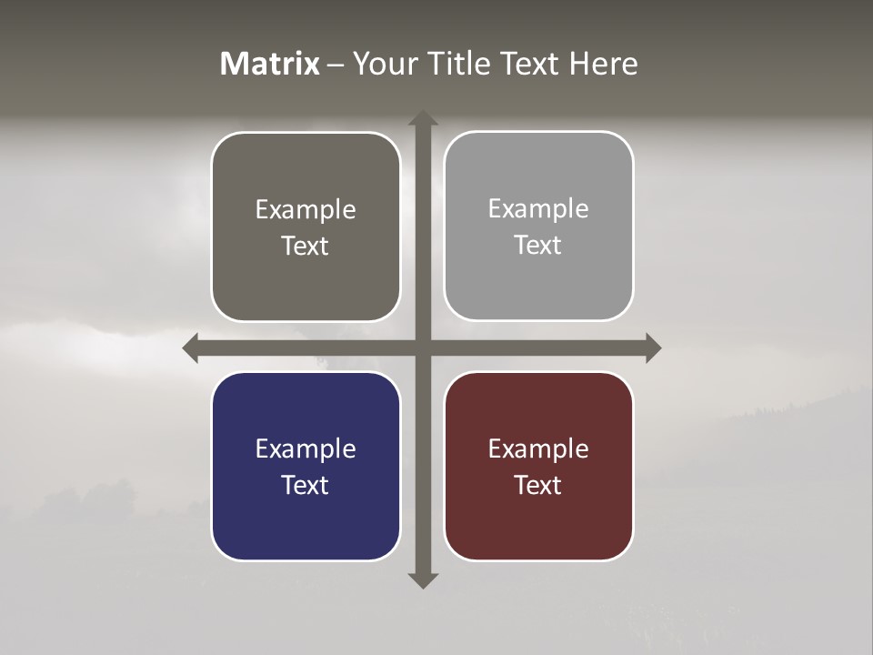 Life Meadow Clouds PowerPoint Template