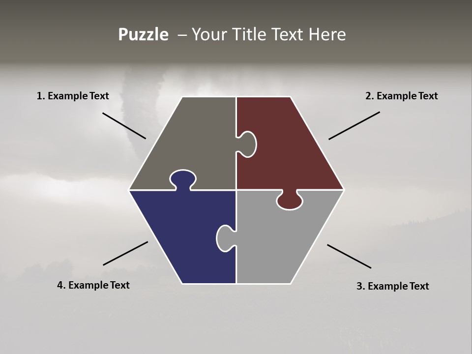 Life Meadow Clouds PowerPoint Template