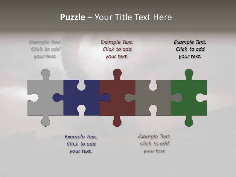 Life Meadow Clouds PowerPoint Template