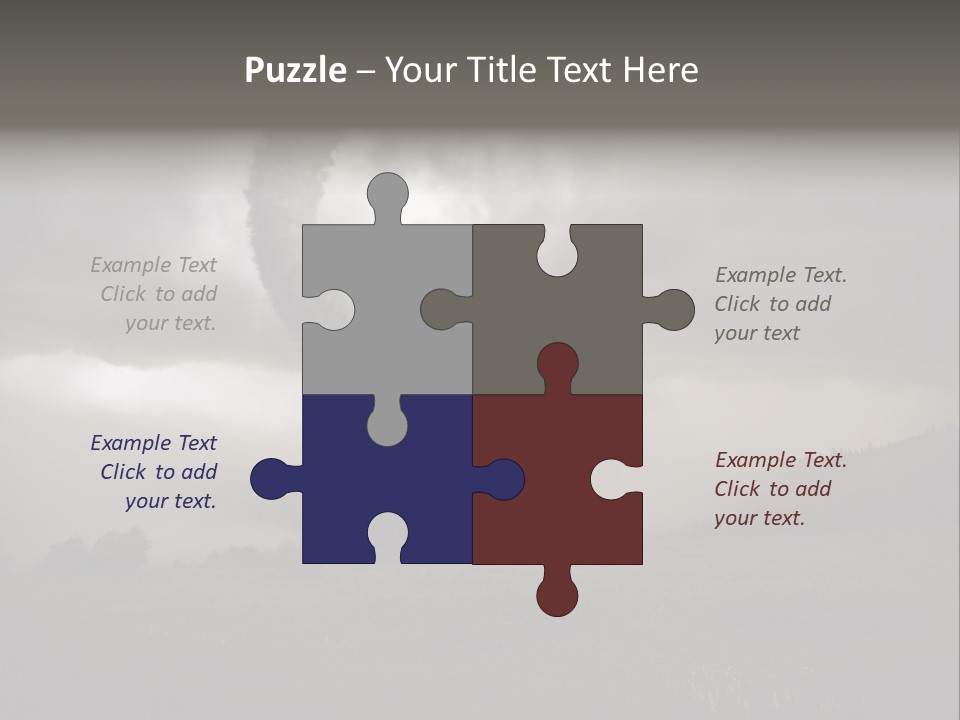 Life Meadow Clouds PowerPoint Template