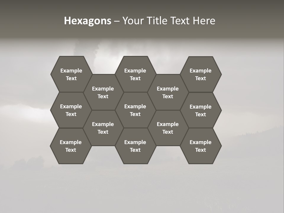 Life Meadow Clouds PowerPoint Template