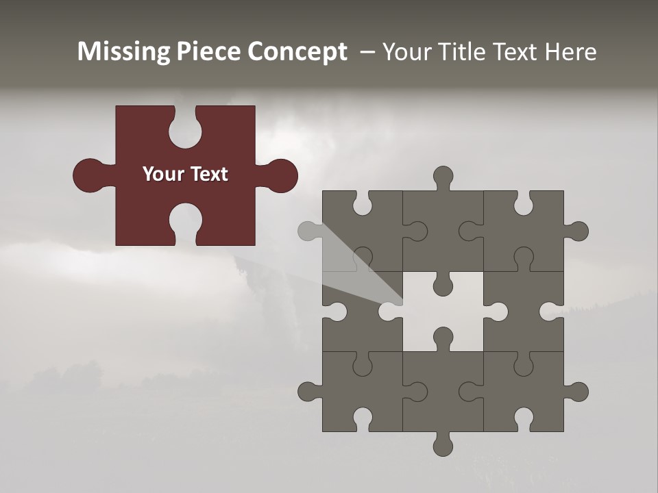 Life Meadow Clouds PowerPoint Template