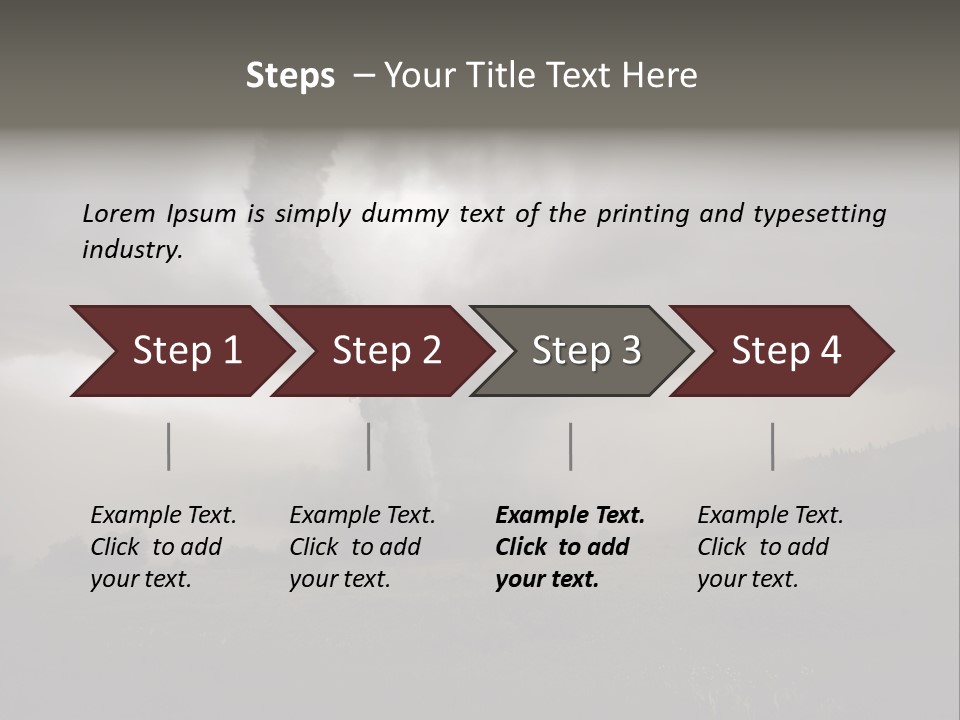 Life Meadow Clouds PowerPoint Template