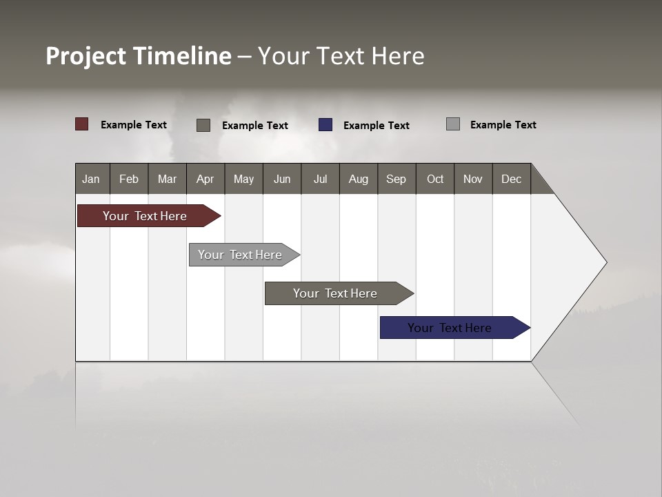 Life Meadow Clouds PowerPoint Template