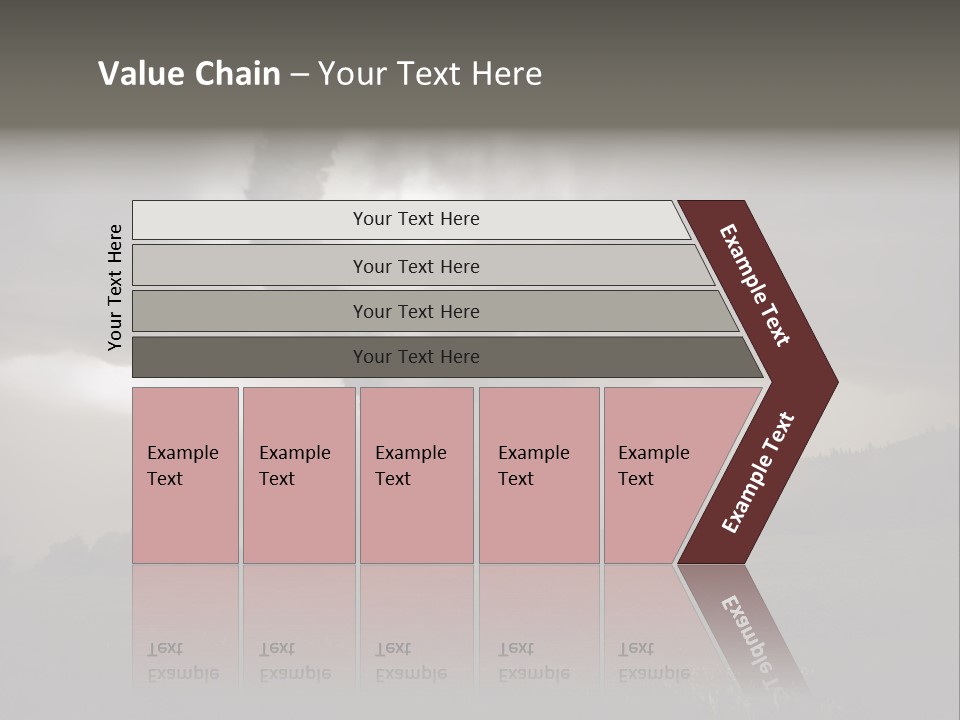 Life Meadow Clouds PowerPoint Template