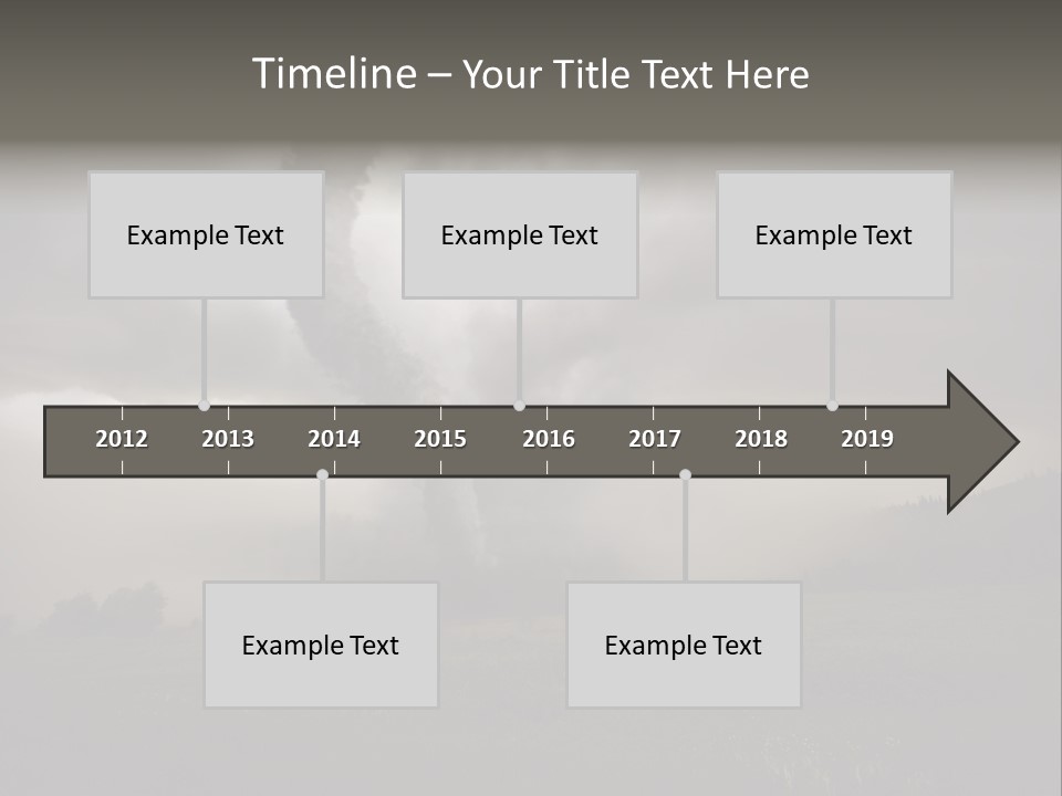 Life Meadow Clouds PowerPoint Template