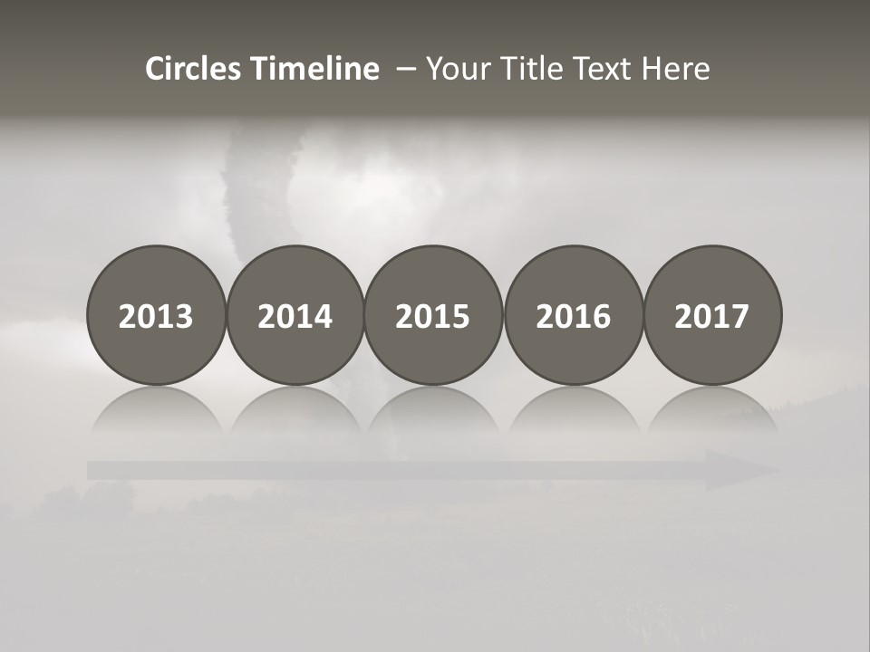 Life Meadow Clouds PowerPoint Template