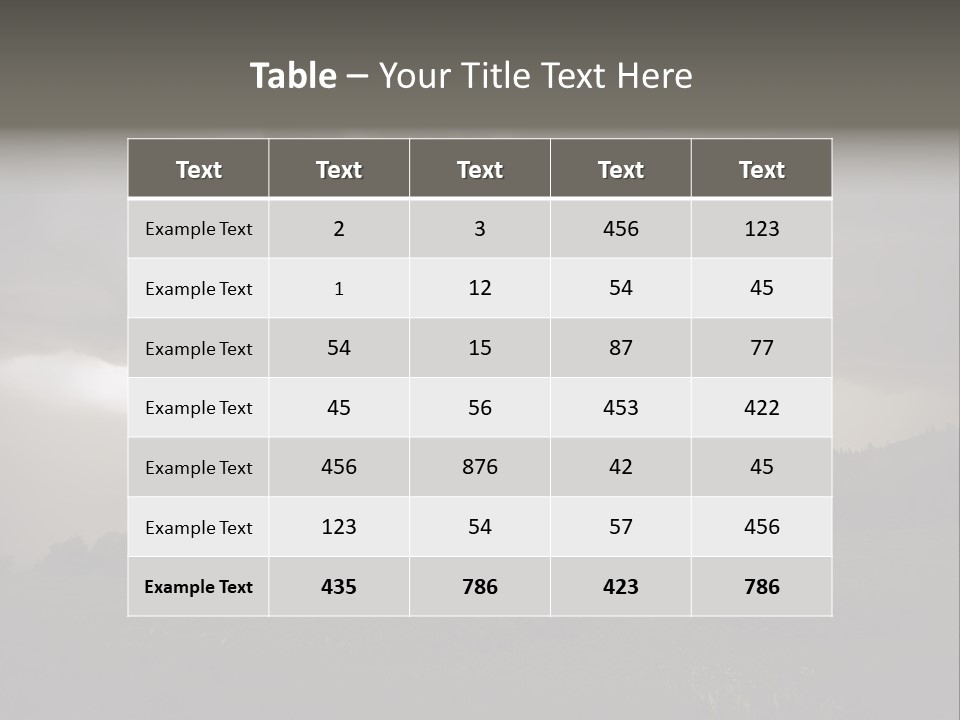 Life Meadow Clouds PowerPoint Template