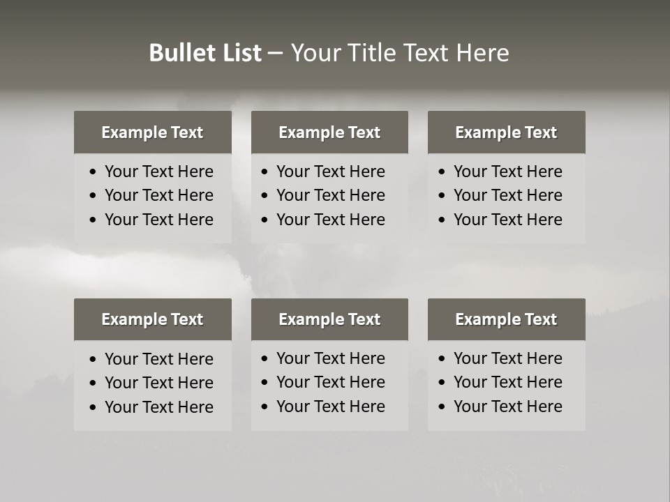 Life Meadow Clouds PowerPoint Template