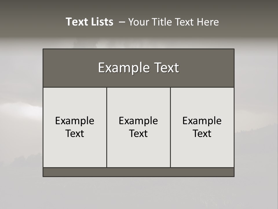 Life Meadow Clouds PowerPoint Template