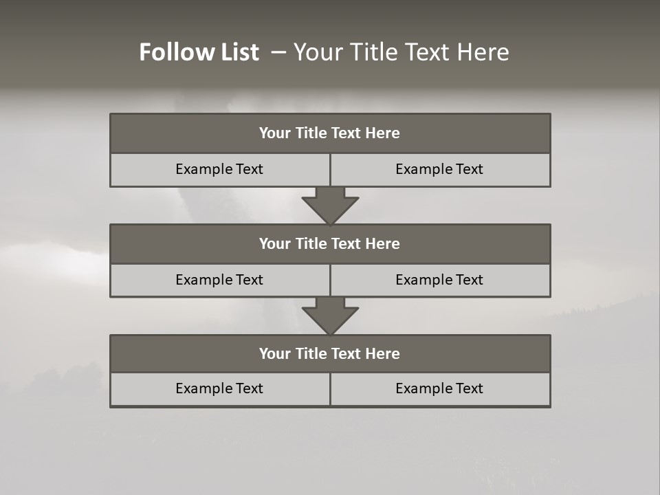 Life Meadow Clouds PowerPoint Template