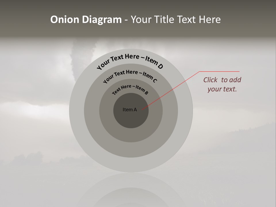 Life Meadow Clouds PowerPoint Template