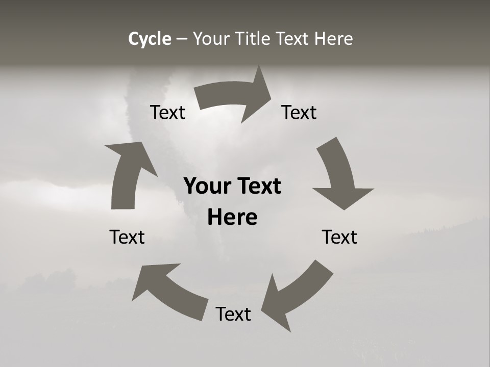 Life Meadow Clouds PowerPoint Template