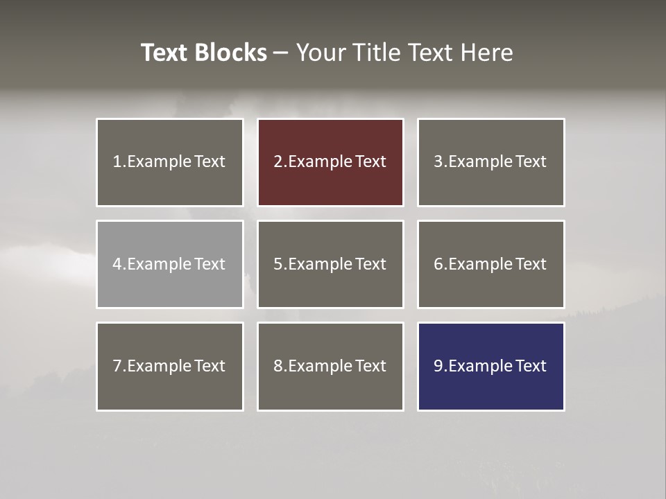 Life Meadow Clouds PowerPoint Template