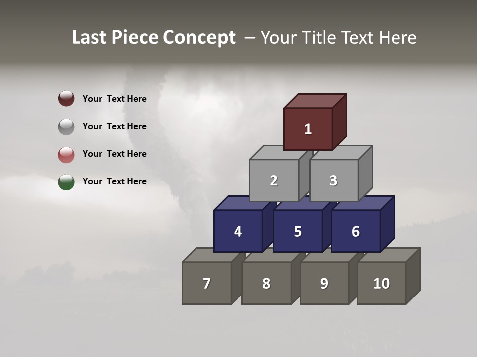 Life Meadow Clouds PowerPoint Template