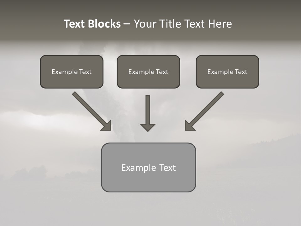 Life Meadow Clouds PowerPoint Template