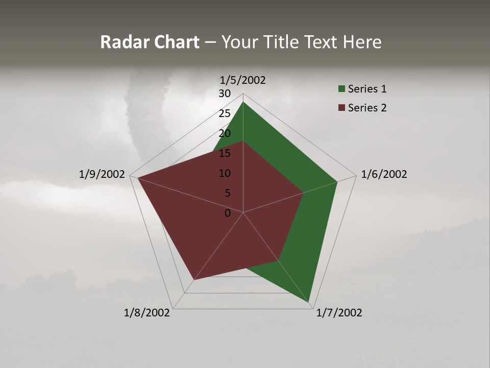 Life Meadow Clouds PowerPoint Template
