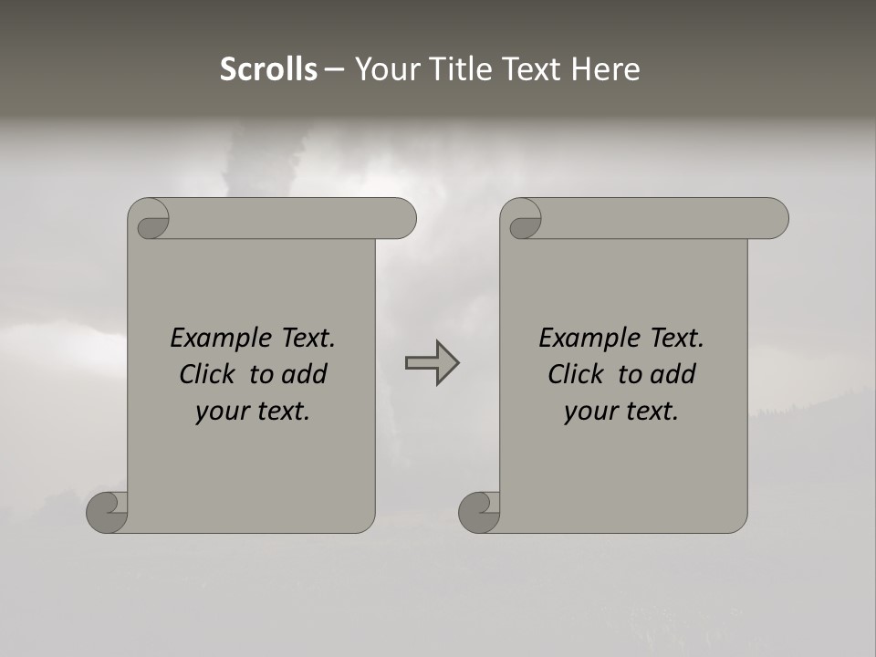 Life Meadow Clouds PowerPoint Template