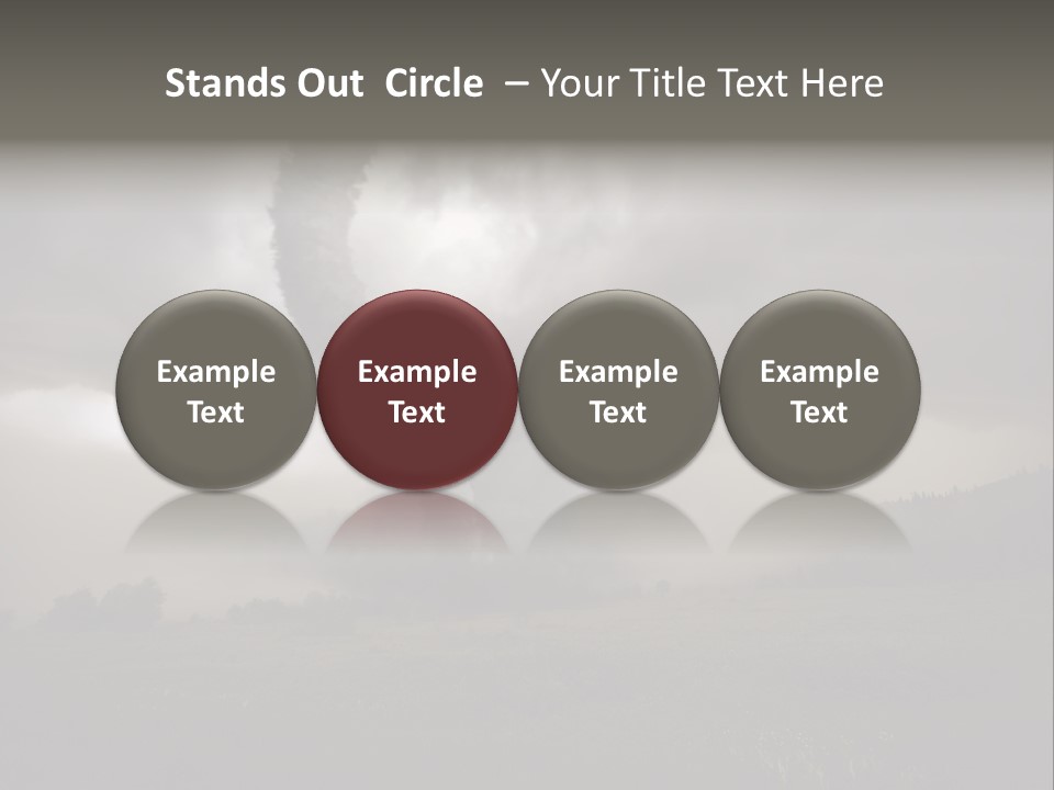 Life Meadow Clouds PowerPoint Template