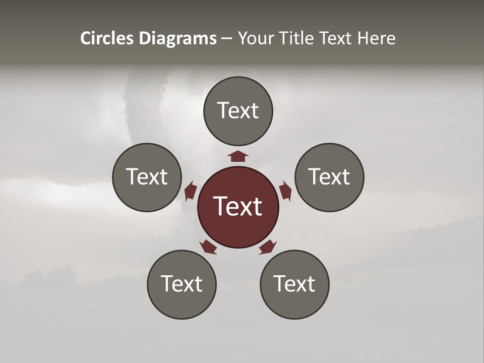 Life Meadow Clouds PowerPoint Template