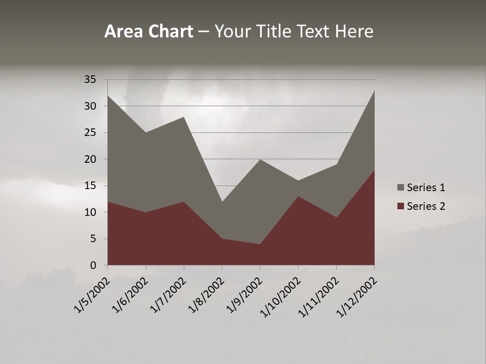 Life Meadow Clouds PowerPoint Template