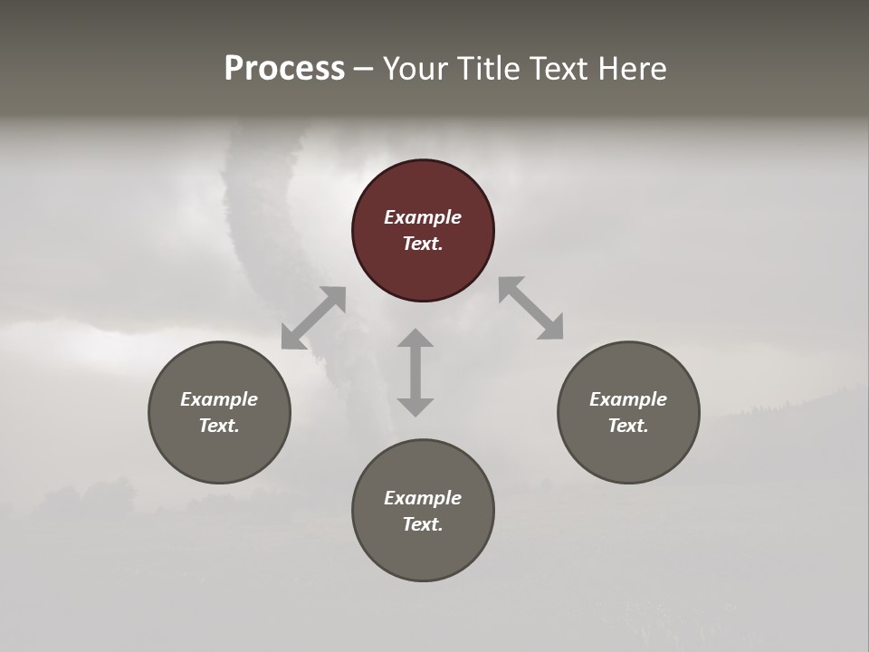 Life Meadow Clouds PowerPoint Template
