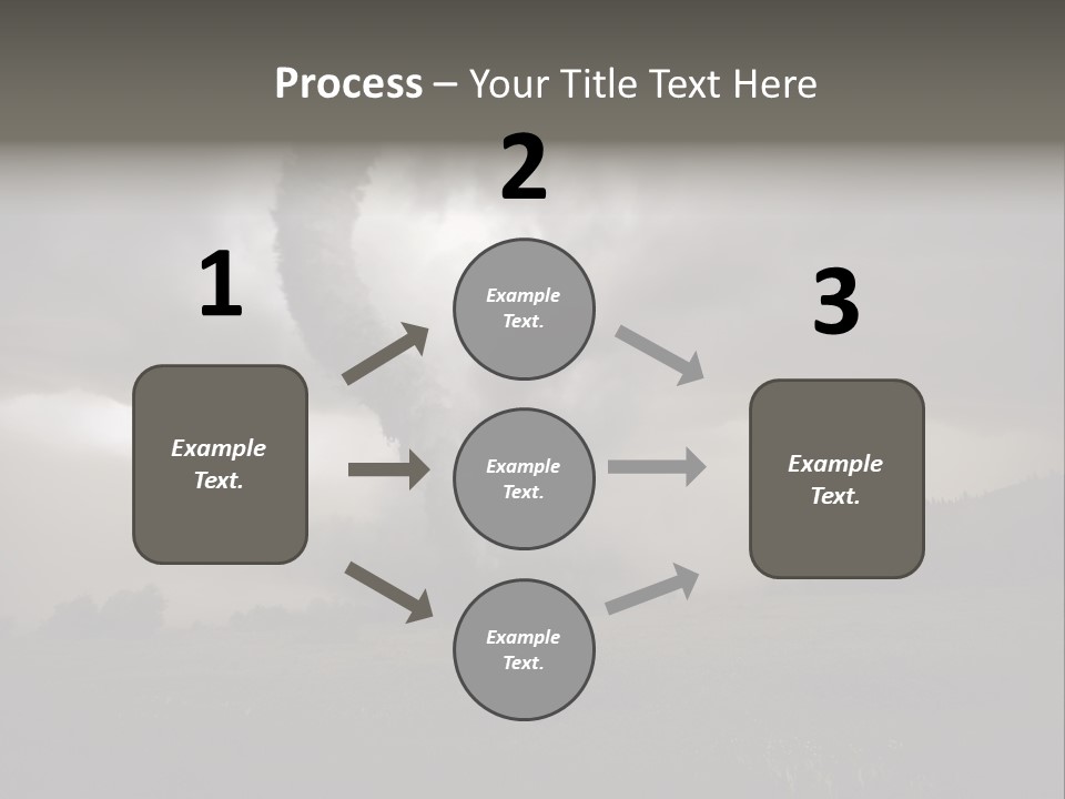 Life Meadow Clouds PowerPoint Template