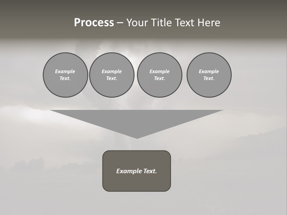 Life Meadow Clouds PowerPoint Template