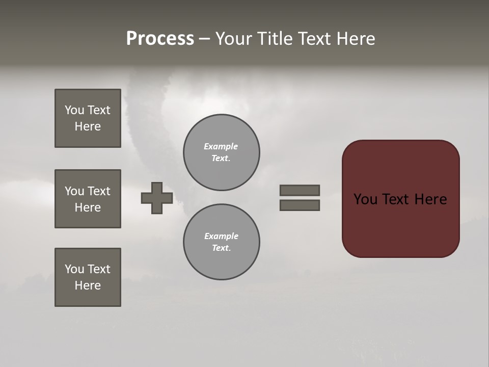 Life Meadow Clouds PowerPoint Template
