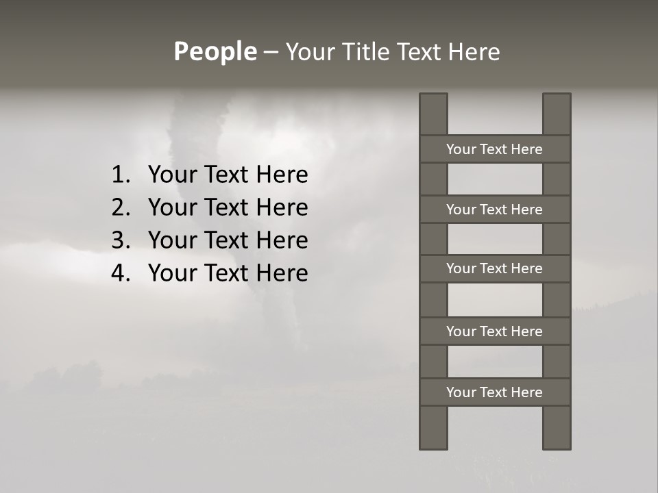 Life Meadow Clouds PowerPoint Template