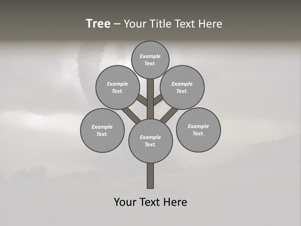 Life Meadow Clouds PowerPoint Template