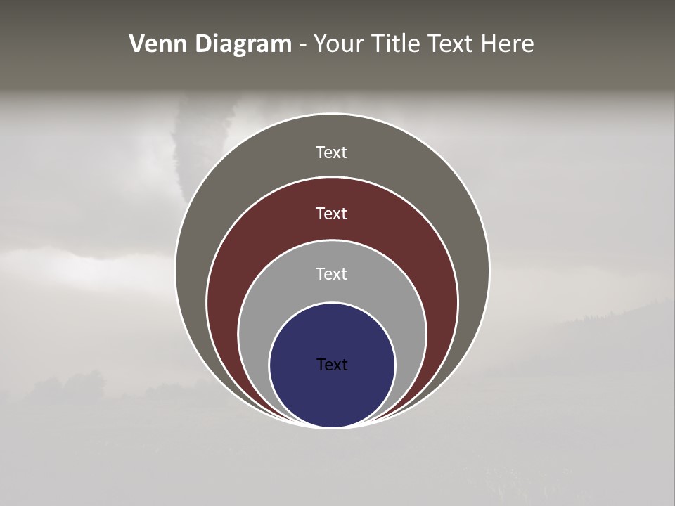 Life Meadow Clouds PowerPoint Template