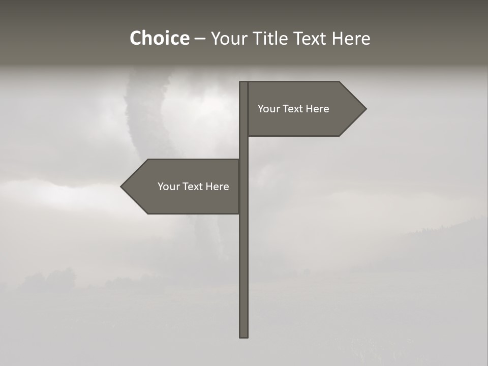 Life Meadow Clouds PowerPoint Template