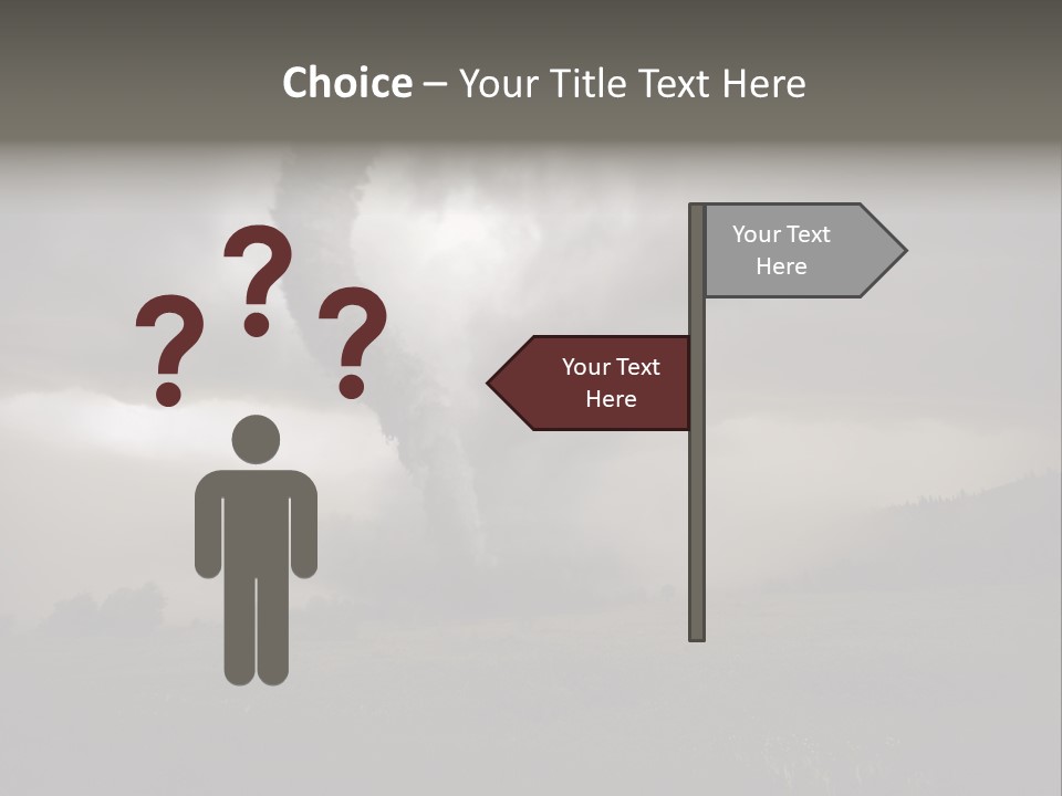 Life Meadow Clouds PowerPoint Template