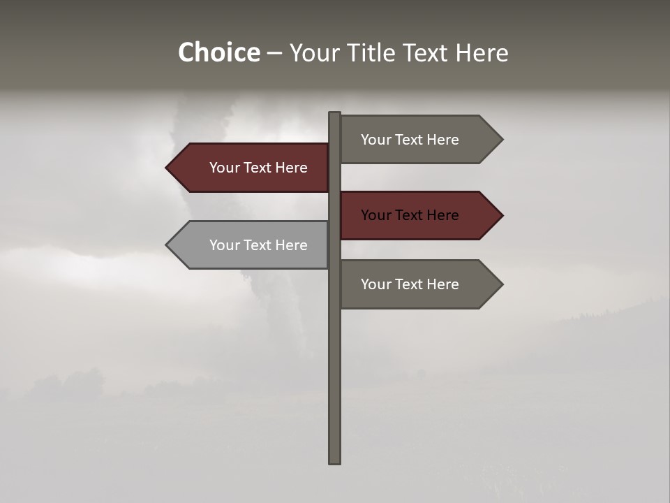 Life Meadow Clouds PowerPoint Template