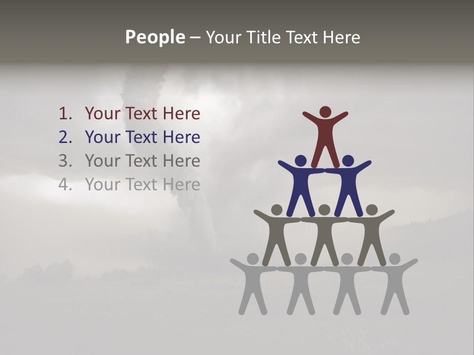 Life Meadow Clouds PowerPoint Template