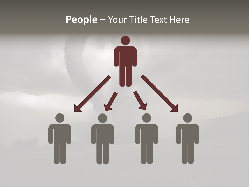 Life Meadow Clouds PowerPoint Template