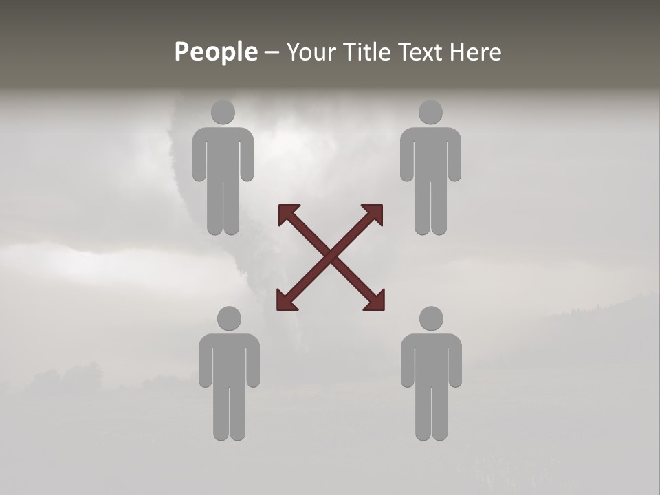 Life Meadow Clouds PowerPoint Template